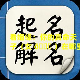 看姻缘：你的真命天子（女 🐛 ）在哪里